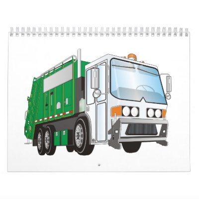 2012 garbage truck calendar by graphxpro