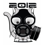 2012 Gas Mask Cat t-shirts