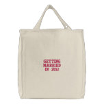 2012 Getting Married Tote Canvas Bags