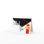2012 Graduation Cap And Tassel Thank You (Red) Greeting Card