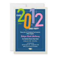 2012 Graduation Fun Party Invitation invitation