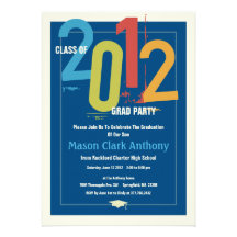 2012 Graduation Fun Party Invitation