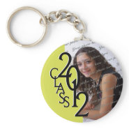 2012 Graduation Keepsake Yellow zazzle_keychain