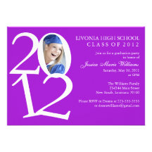 2012 Graduation Party Custom Invitation
