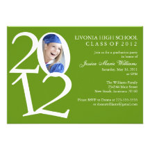 2012 Graduation Party Custom Invites
