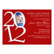 2012 Graduation Party Personalized Announcement