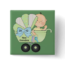 2012 Grandma (green) Pinback Buttons