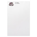 2012 Happy New Year Word Collage Stationery