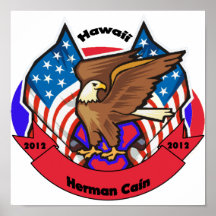2012 Hawaii for Herman Cain Posters