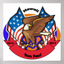 2012 Hawaii for Ron Paul Print