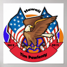 2012 Hawaii for Tim Pawlenty Poster