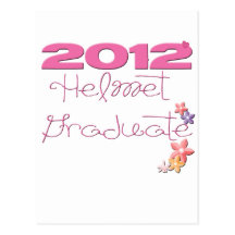 2012 helmet graduate postcards