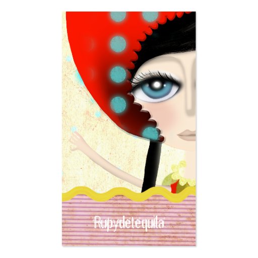 2012 illustration Doll texture Business Card