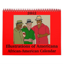 2012 Illustrations of Americana African-American Calendars
