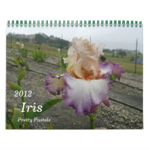 2012, Iris Calendar, Pretty Pastels