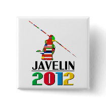 2012: Javelin Pinback Button