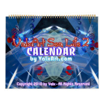 2012 Large Sea-Life art calendar by Valxart