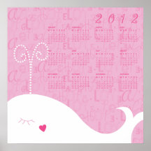 2012 Love Peace Hope Whale Harmony Calendar Poster