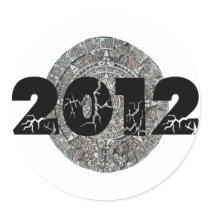 2012 Mayan Calendar Round Sticker