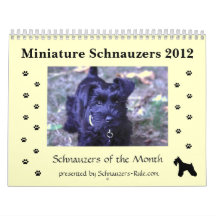 2012 Miniature Schnauzer Calendar