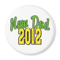 2012  New Dad Refrigerator Magnet