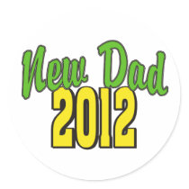 2012  New Dad Sticker