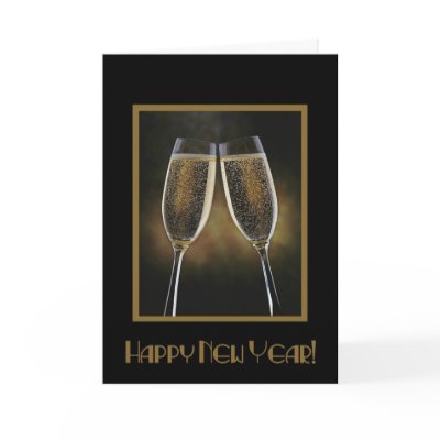 2012 New Year Champagne Card by elizdesigns