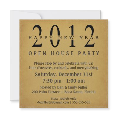 2012 New Years Eve Open House Vintage Invitations Zazzle_invitation 2012 New Years Eve Open House Vintage Invitations Zazzle_invitation