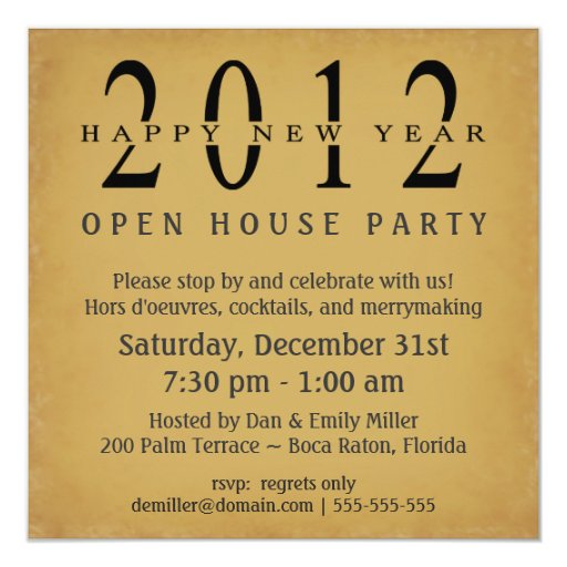 new year open house tradition 2012 new years open house vintage invitations zazzle new year open house tradition 2012 new years open house vintage invitations zazzle