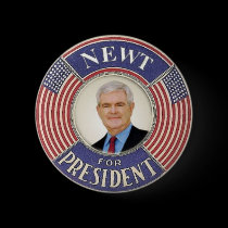 2012 Newt Gingrich Button by elfyboy 2012 Newt Gingrich Button