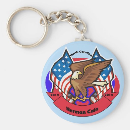2012 North Carolina for Herman Cain Keychain