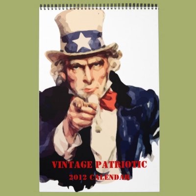 2012 Nostalgic Patriotic Wall Calendar Zazzle_calendar 2012 Nostalgic Patriotic Wall Calendar Zazzle_calendar