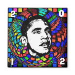 2012 Obama Psychedelic square magnet