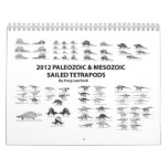 2012 Palaeozoic and Mesozoic Sailed Tetrapods Wall Calendars