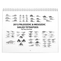 2012 Palaeozoic and Mesozoic Sailed Tetrapods Wall Calendars