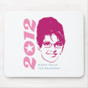 2012 Palin Face mousepads