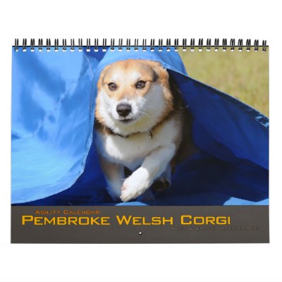 2012 Pembroke Welsh Corgi Agility Calendar from Zazzle.com