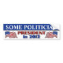 2012 Presidential Election Customizable Bumper Stickers