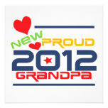 2012 Proud Grandpa T-shirts and Gifts Custom Invites