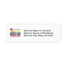 2012 Proud Grandpa T-shirts and Gifts Custom Return Address Labels
