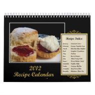 2012 Recipe Calendar calendar