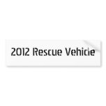 2012 Rescue Vehicle Bumper Sticker