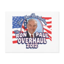 2012 Ron Paul Overhaul Postcards