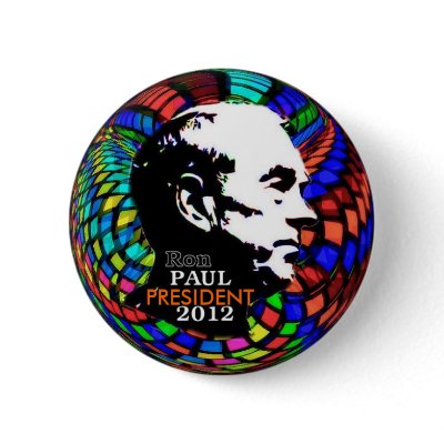 2012 Ron Paul Psychedelic pin by elfyboy