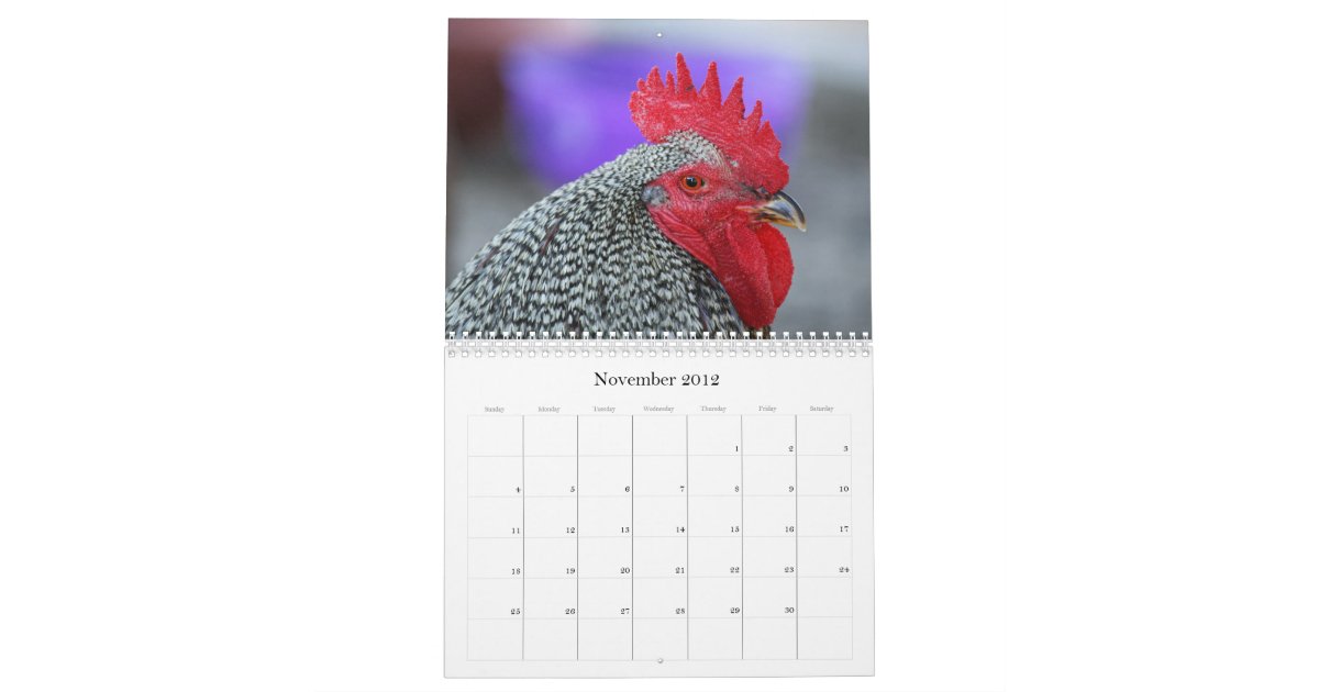 2012 Rooster Calendar | Zazzle