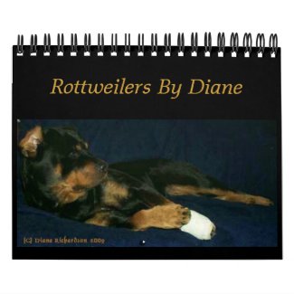 2012 Rottweilers By Diane calendar