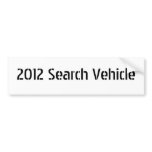 2012 Search Vehicle Bumper Sticker