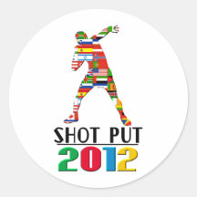 2012: Shot Put Round Sticker