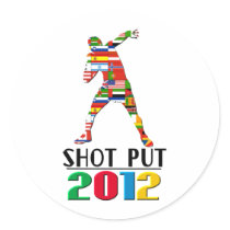 2012: Shot Put Round Sticker