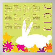 2012 Spring Bunny Hide 'N' Seek Calendar Print
